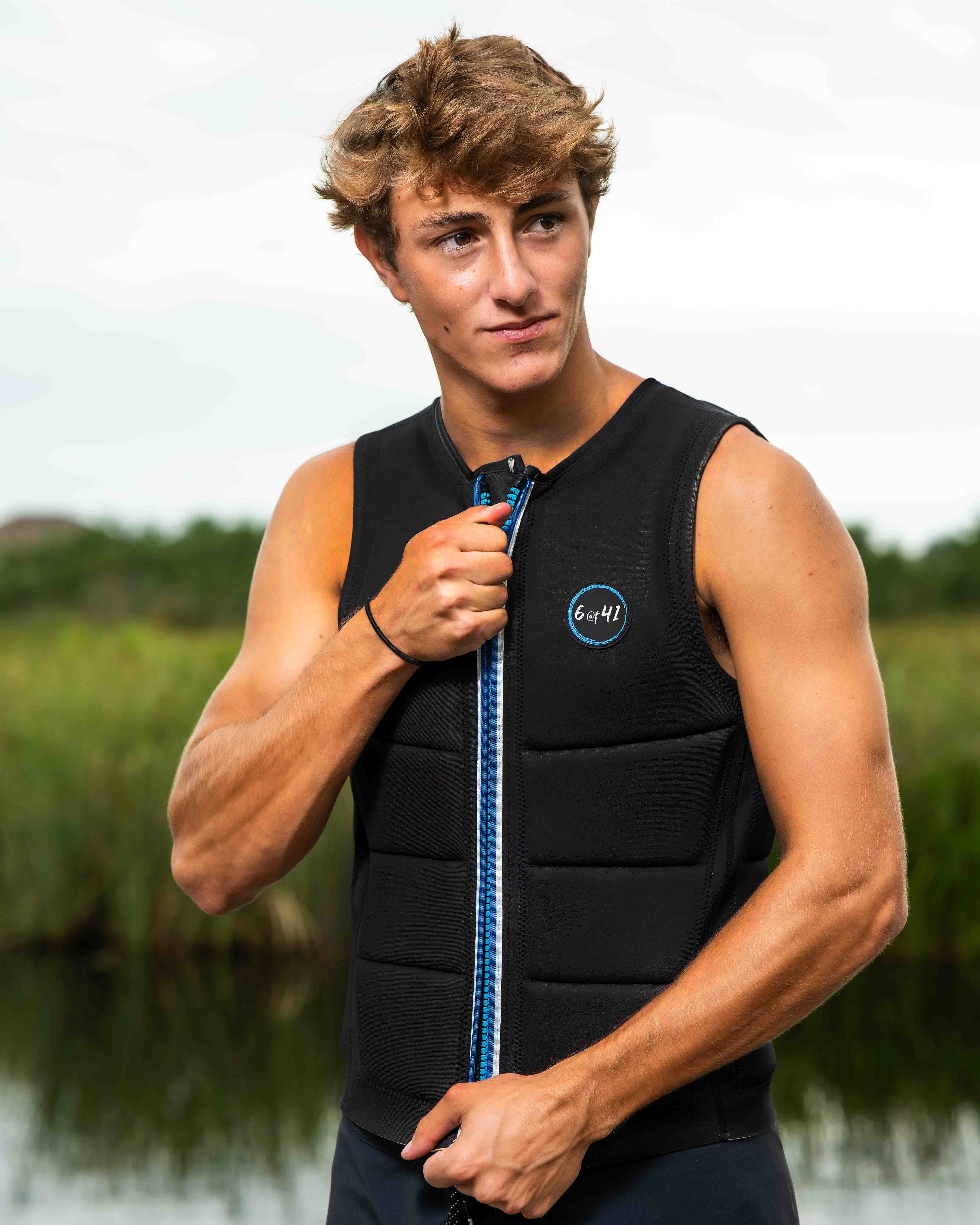 MEN COMP VEST SQUID INK